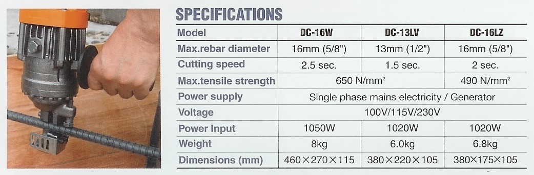 DIAMOND DC=13 and DC-16 cutter specifications